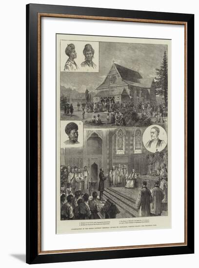 Consecration of the Bishop Patteson Memorial Church (St Barnabas), Norfolk Island-null-Framed Giclee Print