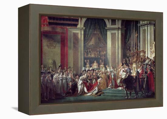 Consecration of the Emperor Napoleon and Coronation of Empress Josephine, 2nd December 1804, 1806-7-Jacques-Louis David-Framed Premier Image Canvas