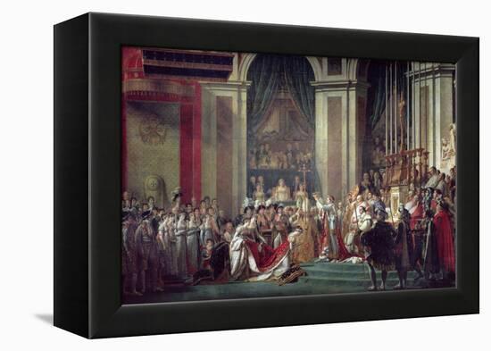 Consecration of the Emperor Napoleon and Coronation of Empress Josephine, 2nd December 1804, 1806-7-Jacques-Louis David-Framed Premier Image Canvas