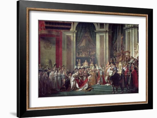 Consecration of the Emperor Napoleon and Coronation of Empress Josephine, 2nd December 1804, 1806-7-Jacques-Louis David-Framed Giclee Print