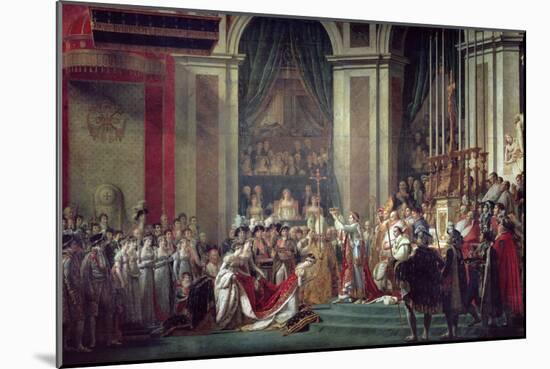 Consecration of the Emperor Napoleon and Coronation of Empress Josephine, 2nd December 1804, 1806-7-Jacques-Louis David-Mounted Giclee Print