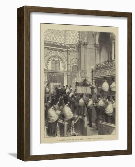 Consecration of the New Central Synagogue-Godefroy Durand-Framed Giclee Print