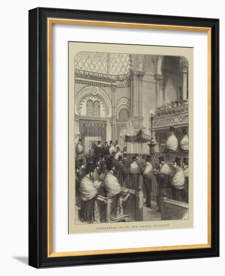 Consecration of the New Central Synagogue-Godefroy Durand-Framed Giclee Print