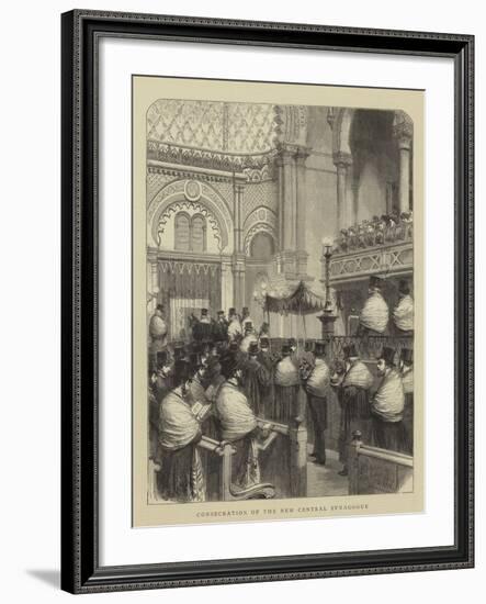 Consecration of the New Central Synagogue-Godefroy Durand-Framed Giclee Print
