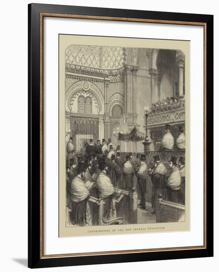 Consecration of the New Central Synagogue-Godefroy Durand-Framed Giclee Print