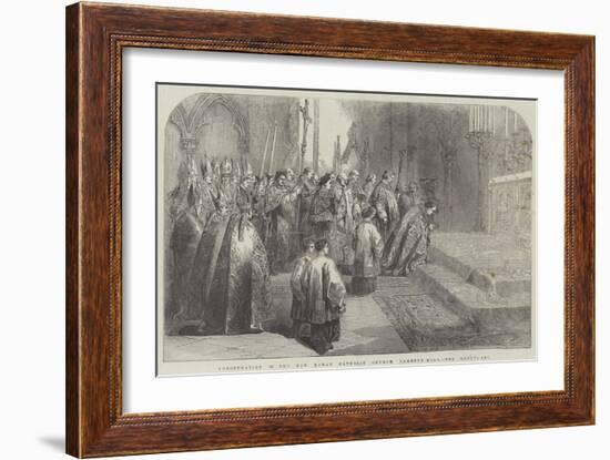 Consecration of the New Roman Catholic Church, Lambeth-Road, the Sanctuary-null-Framed Giclee Print