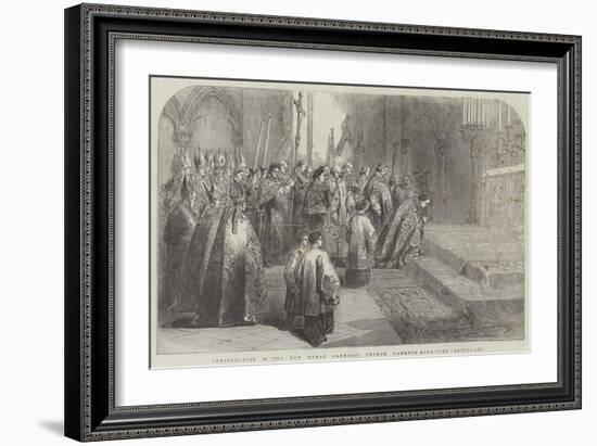 Consecration of the New Roman Catholic Church, Lambeth-Road, the Sanctuary-null-Framed Giclee Print