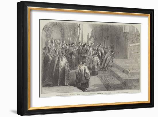 Consecration of the New Roman Catholic Church, Lambeth-Road, the Sanctuary-null-Framed Giclee Print