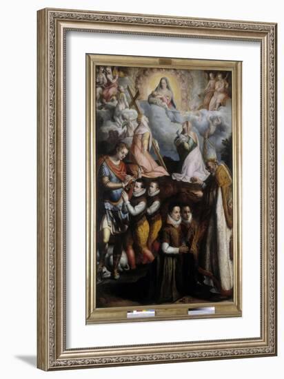 Consecration to the Virgin, 1599 (Oil on Canvas)-Lavinia Fontana-Framed Giclee Print