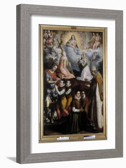 Consecration to the Virgin, 1599 (Oil on Canvas)-Lavinia Fontana-Framed Giclee Print