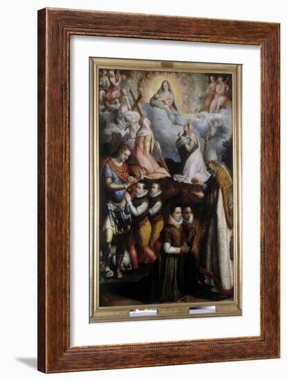 Consecration to the Virgin, 1599 (Oil on Canvas)-Lavinia Fontana-Framed Giclee Print