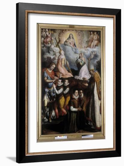 Consecration to the Virgin, 1599 (Oil on Canvas)-Lavinia Fontana-Framed Giclee Print