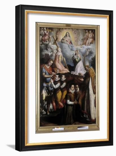 Consecration to the Virgin, 1599 (Oil on Canvas)-Lavinia Fontana-Framed Giclee Print