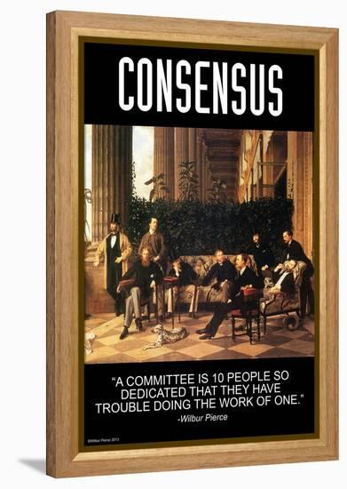 Consensus-Wilbur Pierce-Framed Stretched Canvas