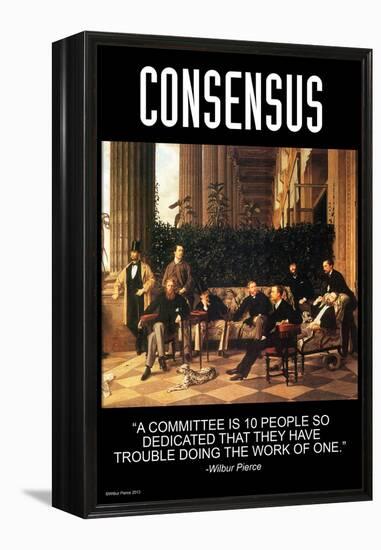 Consensus-Wilbur Pierce-Framed Stretched Canvas