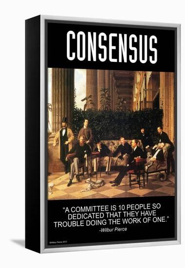 Consensus-Wilbur Pierce-Framed Stretched Canvas