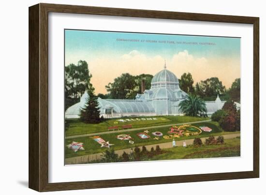 Conservatory at Golden Gate Park, San Francisco, California-null-Framed Premium Giclee Print