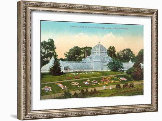 Conservatory at Golden Gate Park, San Francisco, California-null-Framed Art Print