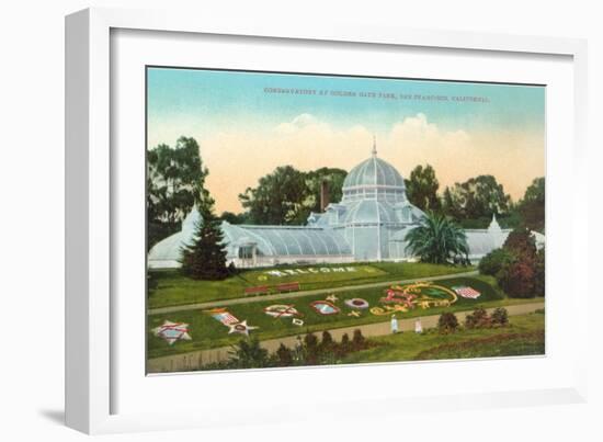 Conservatory at Golden Gate Park, San Francisco, California-null-Framed Art Print