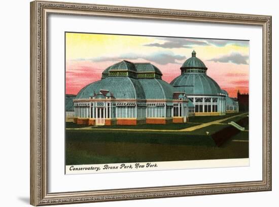 Conservatory, Bronx Park-null-Framed Art Print