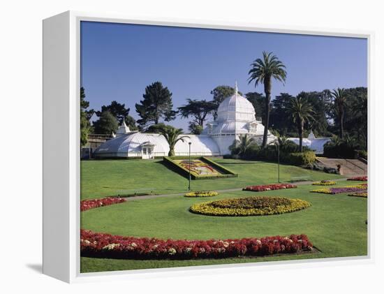 Conservatory of Flowers, Golden Gate Park, San Francisco, California, USA-null-Framed Premier Image Canvas