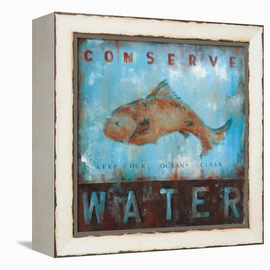 Conserve Water-Wani Pasion-Framed Stretched Canvas