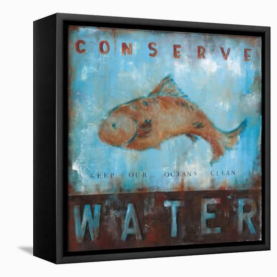 Conserve Water-Wani Pasion-Framed Stretched Canvas