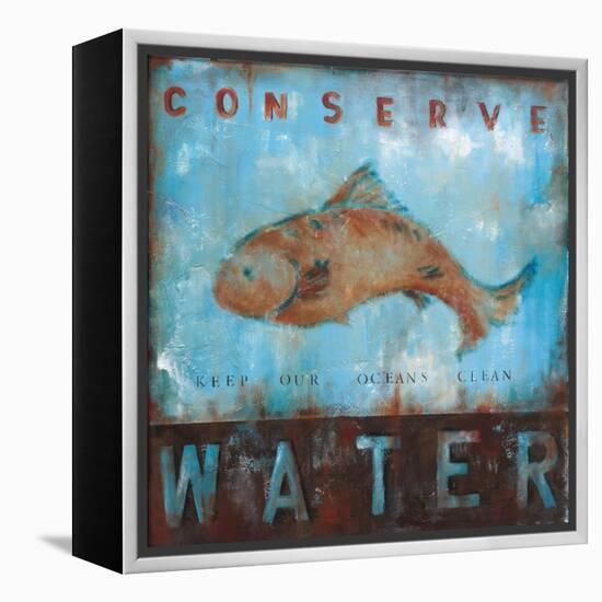 Conserve Water-Wani Pasion-Framed Stretched Canvas