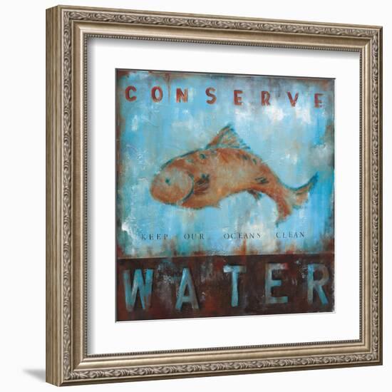 Conserve Water-Wani Pasion-Framed Art Print