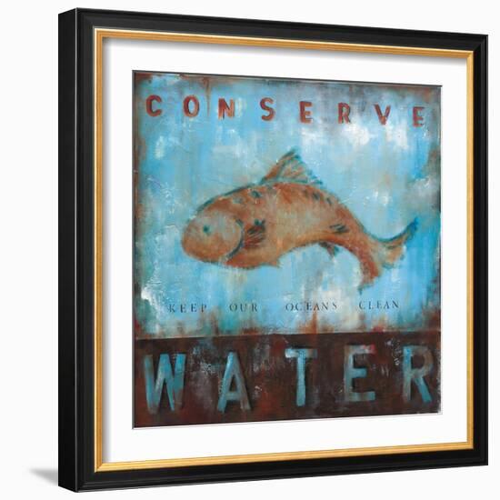 Conserve Water-Wani Pasion-Framed Premium Giclee Print