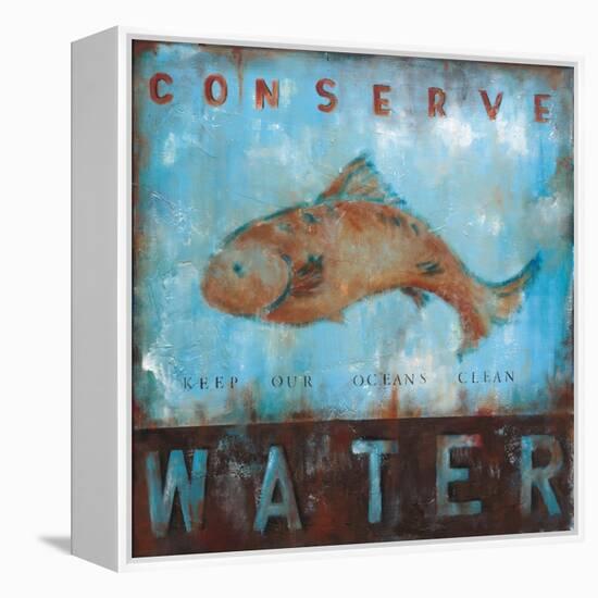 Conserve Water-Wani Pasion-Framed Stretched Canvas