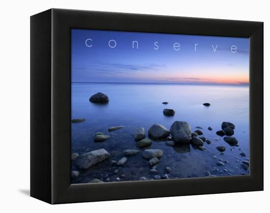 Conserve-null-Framed Stretched Canvas