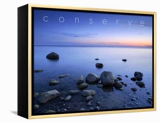 Conserve-null-Framed Stretched Canvas