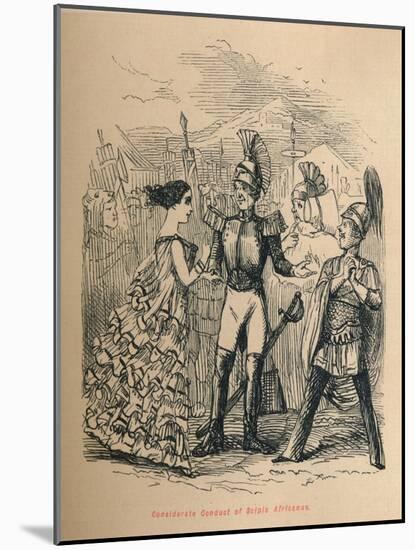 'Considerate Conduct of Scipio Africanus', 1852-John Leech-Mounted Giclee Print