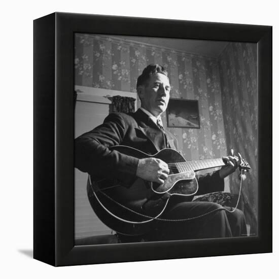 Considered Father of Country Western Music, AP Carter, Singing and Playing Guitar-Eric Schaal-Framed Premier Image Canvas