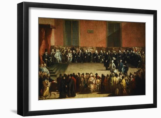 Consilium in Arena, 1750-Giovanni Battista Tiepolo-Framed Giclee Print