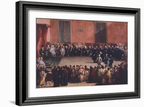 Consillium in Arena-Giandomenico Tiepolo-Framed Giclee Print