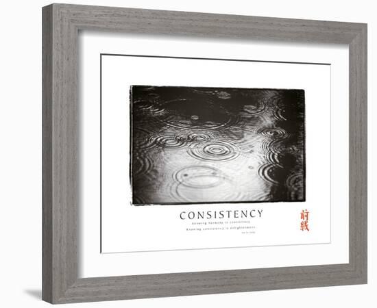 Consistency - Raindrops-Unknown Unknown-Framed Photo