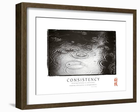 Consistency - Raindrops-Unknown Unknown-Framed Photo