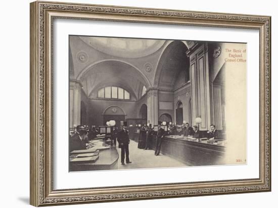 Consol Office, Bank of England, London-null-Framed Photographic Print