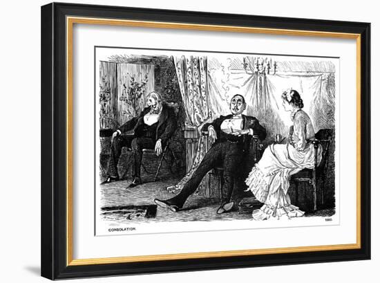 Consolation, 1880-George Du Maurier-Framed Giclee Print