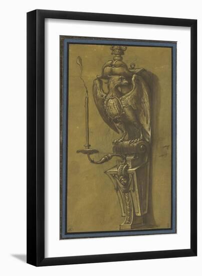 Console supportant un candélabre-Jacopo Ligozzi-Framed Giclee Print