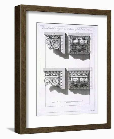 Consoles Which Support Columns of the Porta Aurea-Robert Adam-Framed Giclee Print