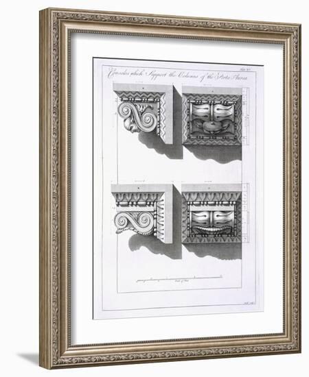 Consoles Which Support Columns of the Porta Aurea-Robert Adam-Framed Giclee Print