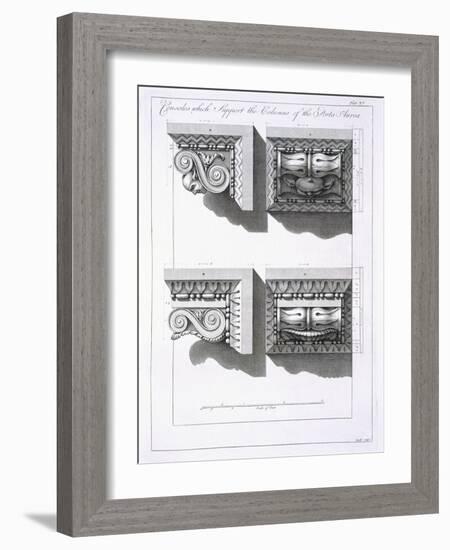 Consoles Which Support Columns of the Porta Aurea-Robert Adam-Framed Giclee Print