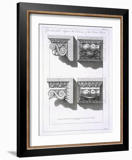 Consoles Which Support Columns of the Porta Aurea-Robert Adam-Framed Giclee Print
