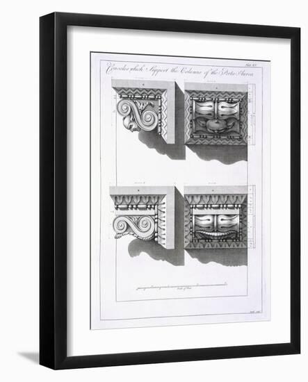 Consoles Which Support Columns of the Porta Aurea-Robert Adam-Framed Giclee Print