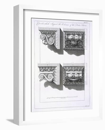 Consoles Which Support Columns of the Porta Aurea-Robert Adam-Framed Giclee Print