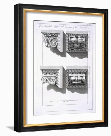 Consoles Which Support Columns of the Porta Aurea-Robert Adam-Framed Giclee Print