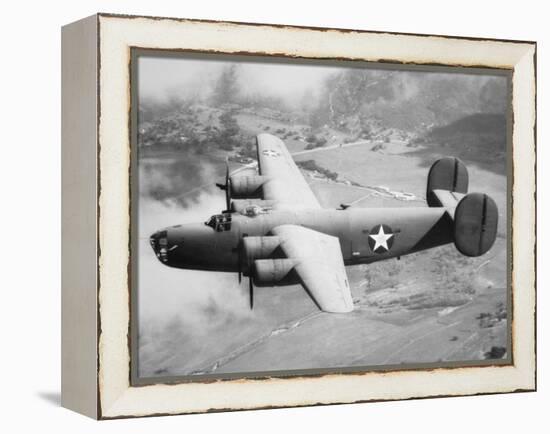 Consolidated B-24D Liberator American Bomber of Ww2-null-Framed Premier Image Canvas